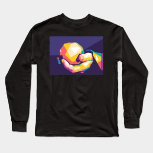 apple pop art Long Sleeve T-Shirt